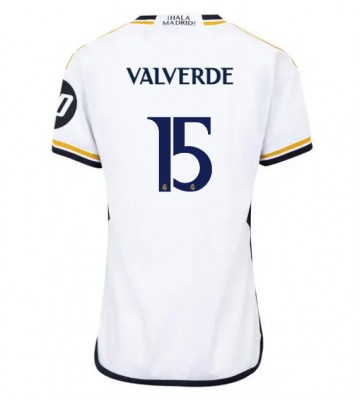 Real Madrid Federico Valverde #15 Hemmatröja Dam 2023-24 Kortärmad